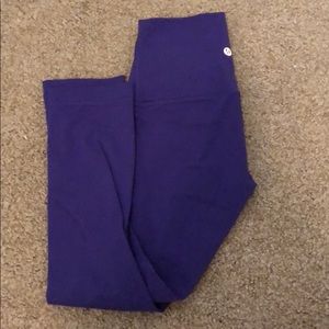 Lululemon wunder under crops purple like new